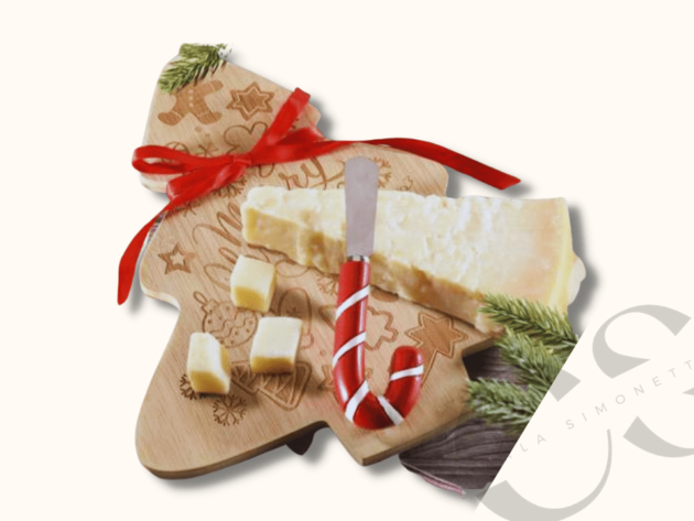 Set Tagliere in legno  albero e coltello